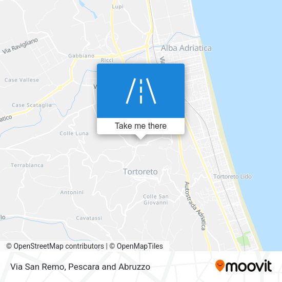 Via San Remo map