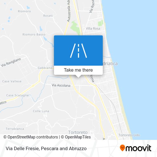 Via Delle Fresie map