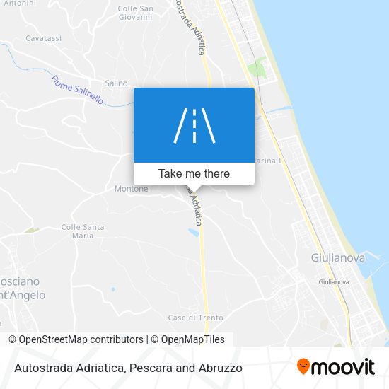 Autostrada Adriatica map