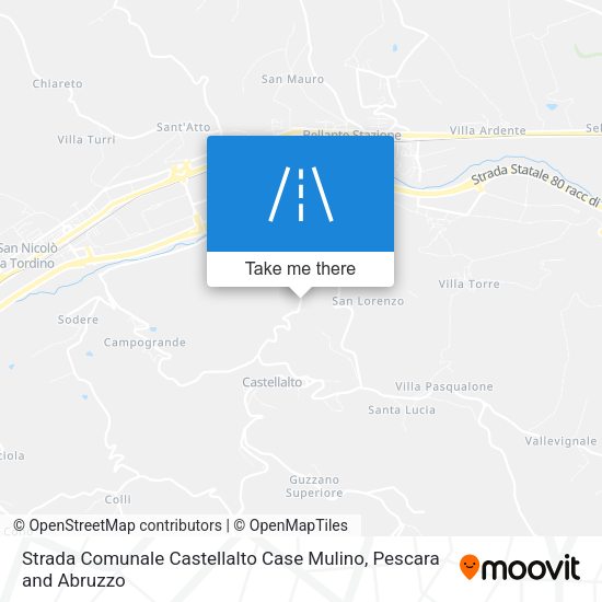 Strada Comunale Castellalto Case Mulino map