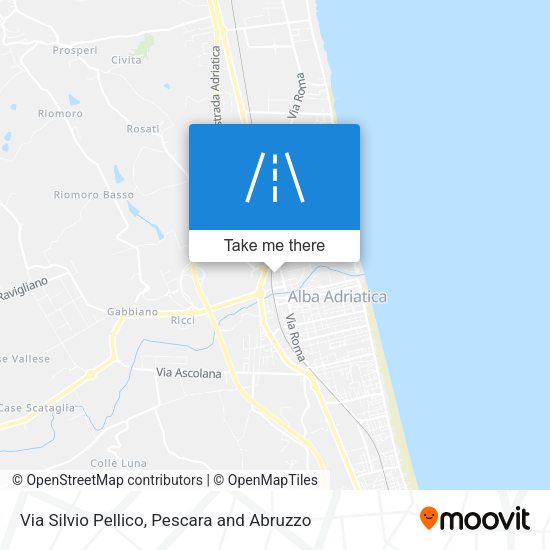 Via Silvio Pellico map