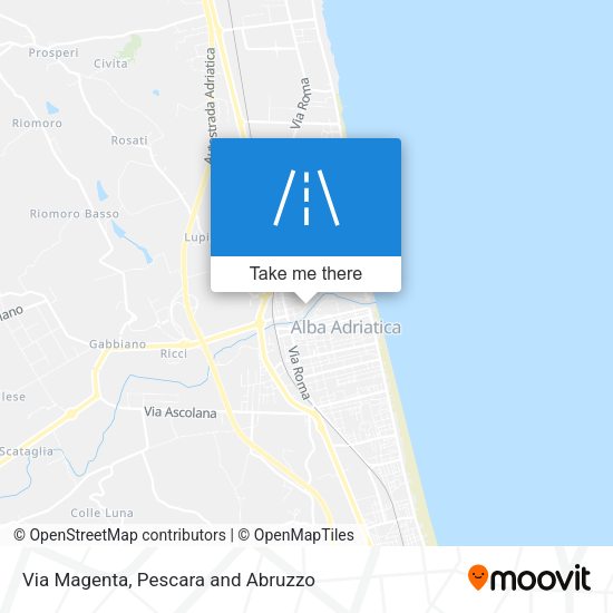 Via Magenta map