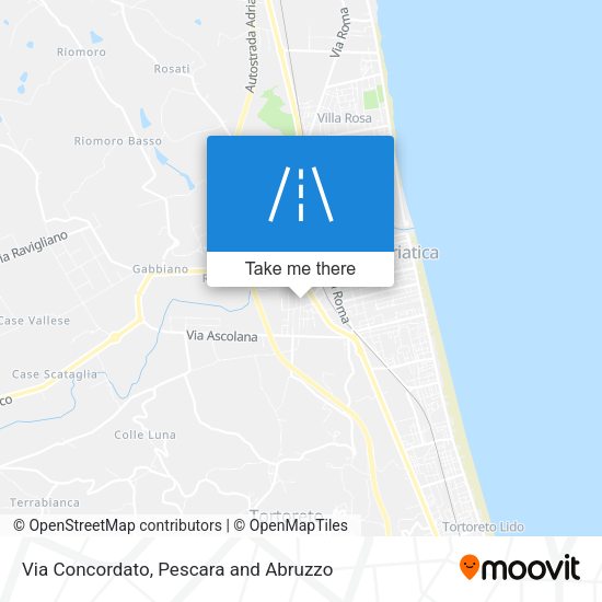 Via Concordato map