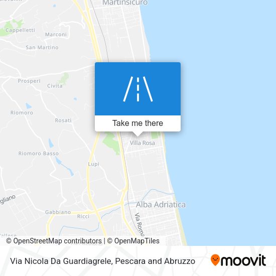Via Nicola Da Guardiagrele map