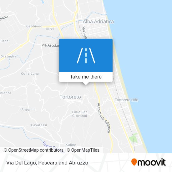 Via Del Lago map