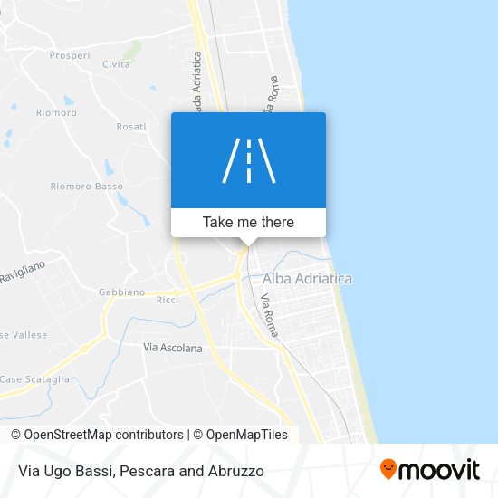 Via Ugo Bassi map