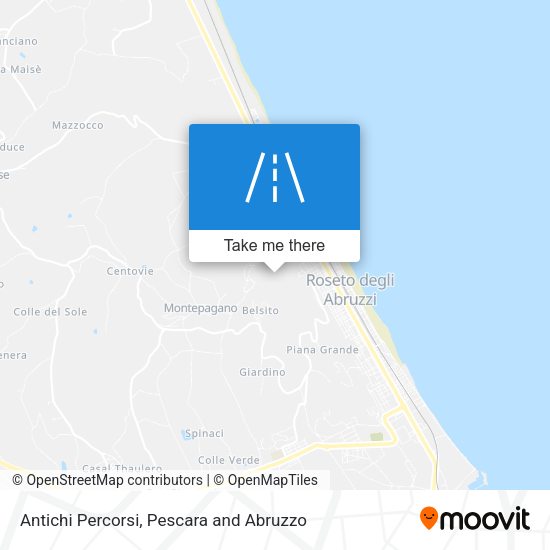 Antichi Percorsi map