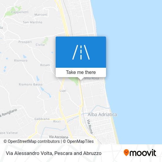 Via Alessandro Volta map