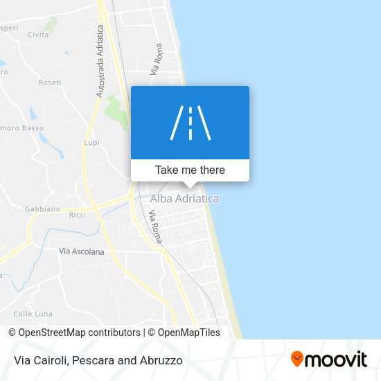 Via Cairoli map