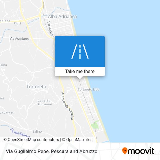 Via Guglielmo Pepe map