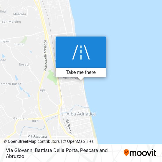 Via Giovanni Battista Della Porta map
