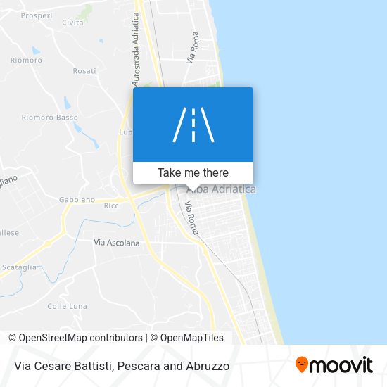 Via Cesare Battisti map