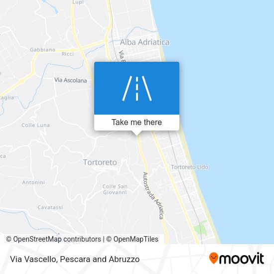 Via Vascello map