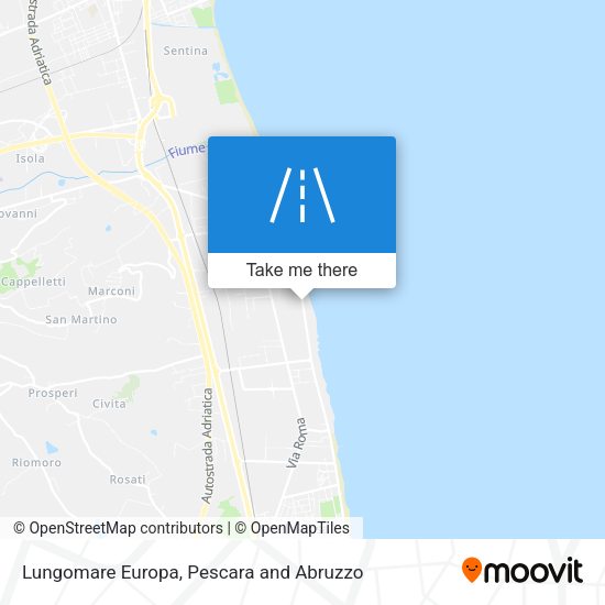 Lungomare Europa map