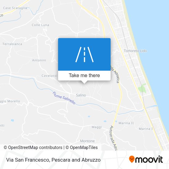 Via San Francesco map