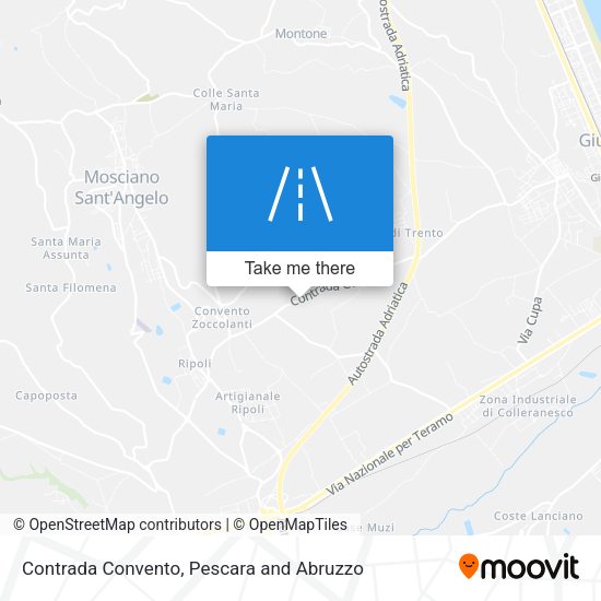Contrada Convento map