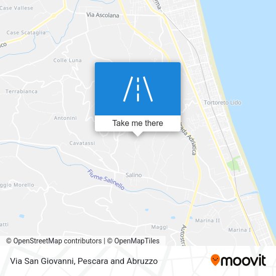Via San Giovanni map