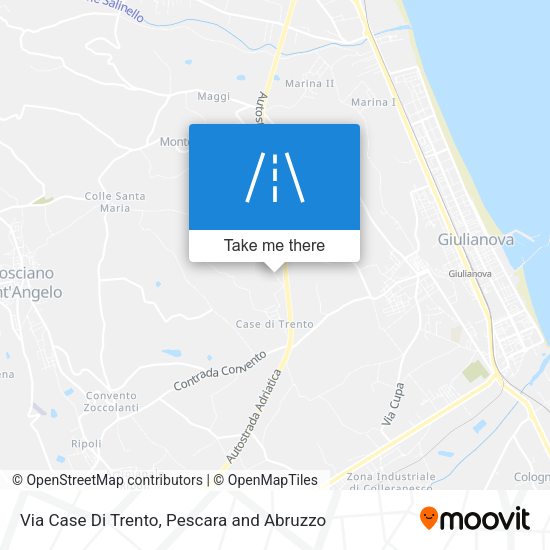 Via Case Di Trento map