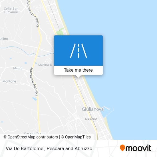 Via De Bartolomei map