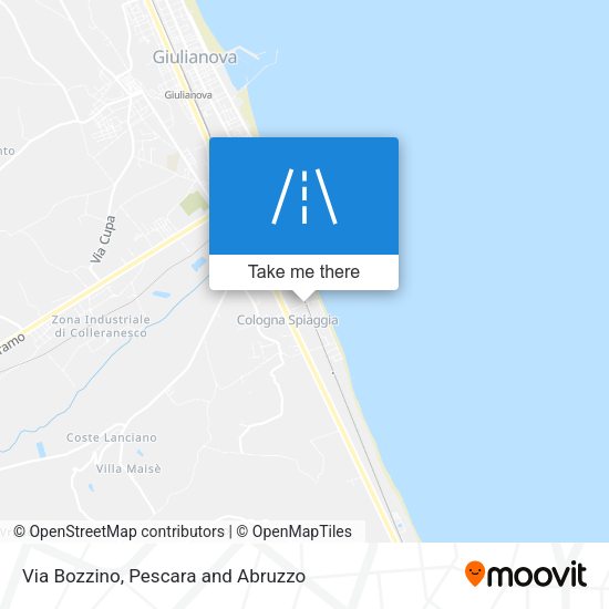 Via Bozzino map