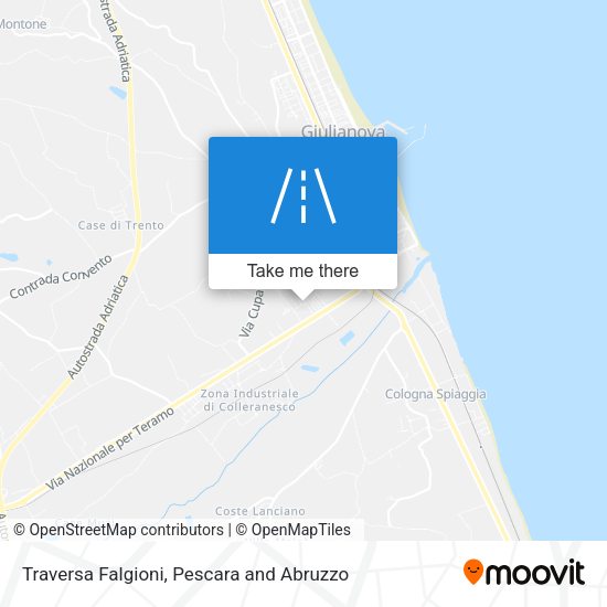 Traversa Falgioni map