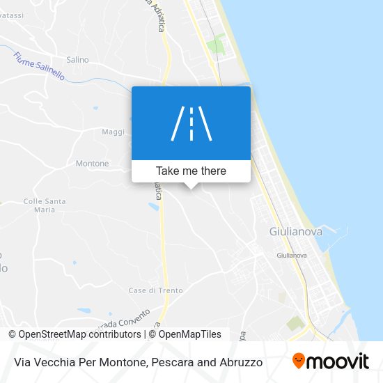 Via Vecchia Per Montone map