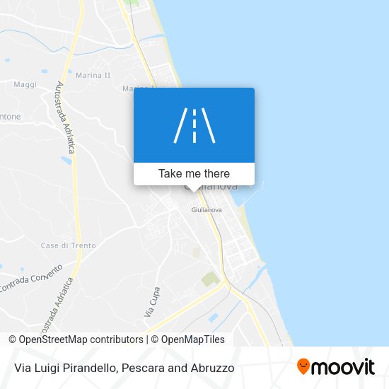 Via Luigi Pirandello map