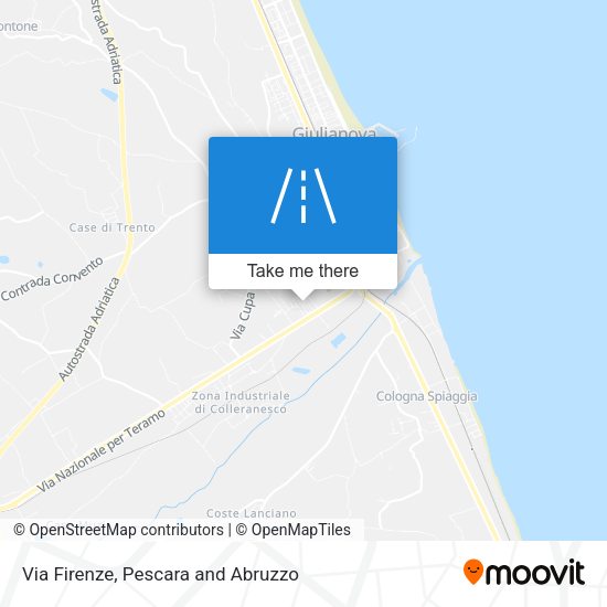 Via Firenze map