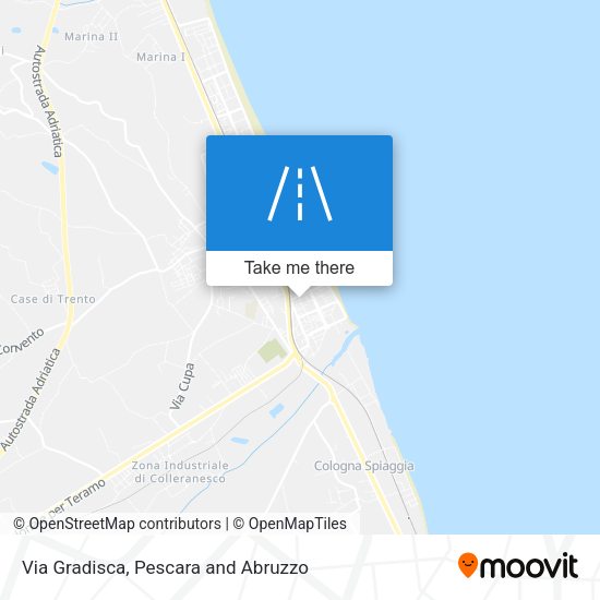 Via Gradisca map