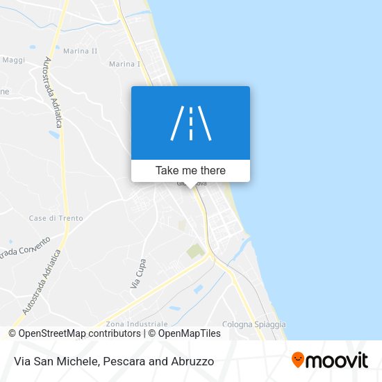 Via San Michele map