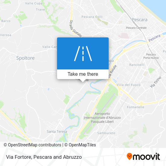 Via Fortore map
