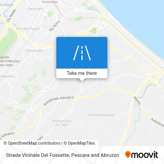 Strada Vicinale Del Fossette map