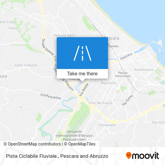 Pista Ciclabile Fluviale. map