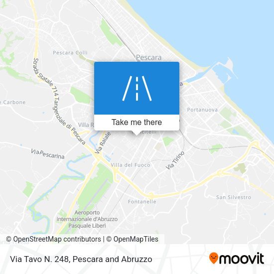 Via Tavo N. 248 map