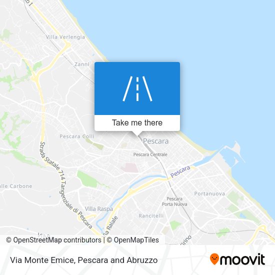 Via Monte Emice map