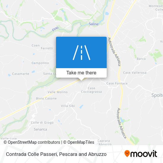 Contrada Colle Passeri map