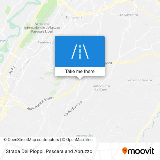 Strada Dei Pioppi map