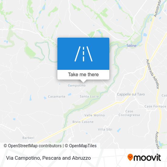 Via Campotino map