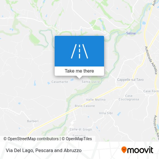 Via Del Lago map