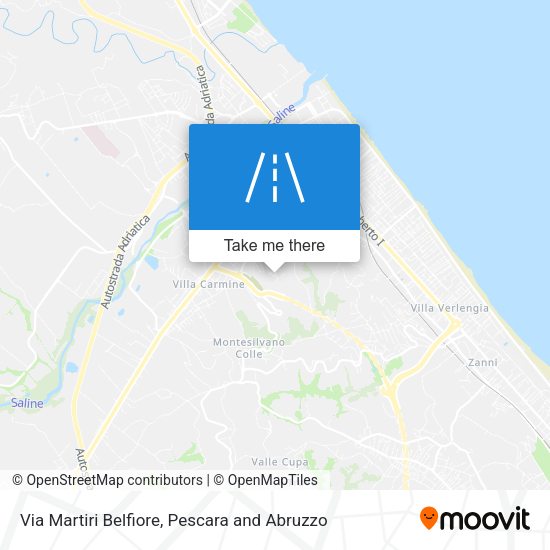 Via Martiri Belfiore map