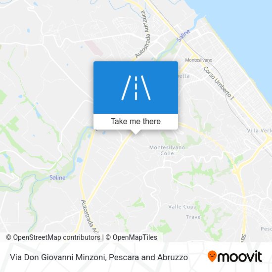 Via Don Giovanni Minzoni map