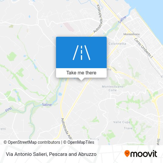 Via Antonio Salieri map