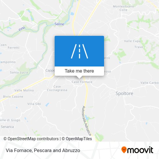Via Fornace map