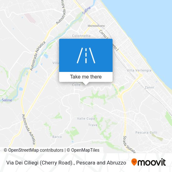 Via Dei Ciliegi (Cherry Road). map