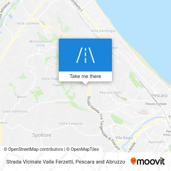 Strada Vicinale Valle Ferzetti map
