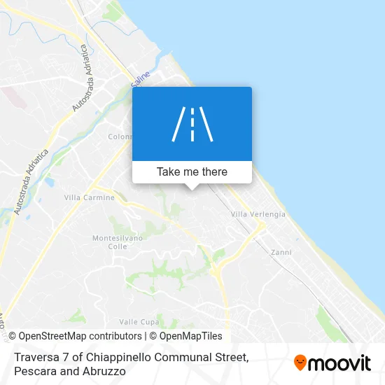 Traversa 7 of Chiappinello Communal Street map