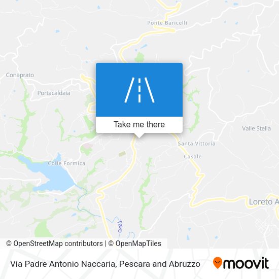 Via Padre Antonio Naccaria map