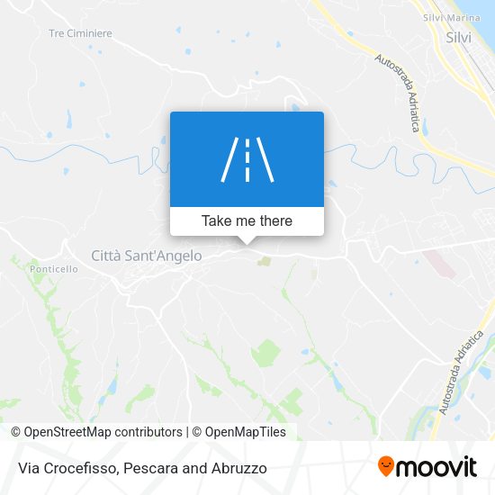 Via Crocefisso map
