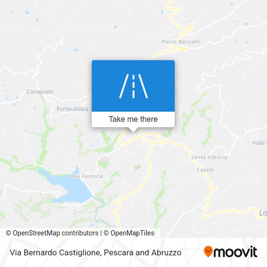 Via Bernardo Castiglione map