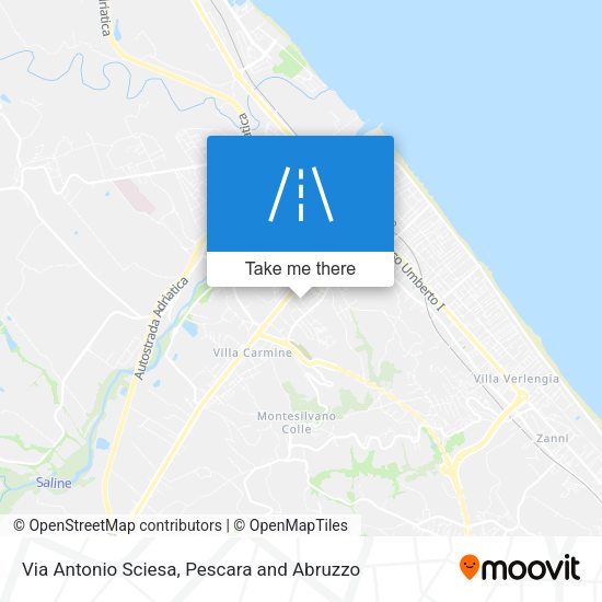 Via Antonio Sciesa map